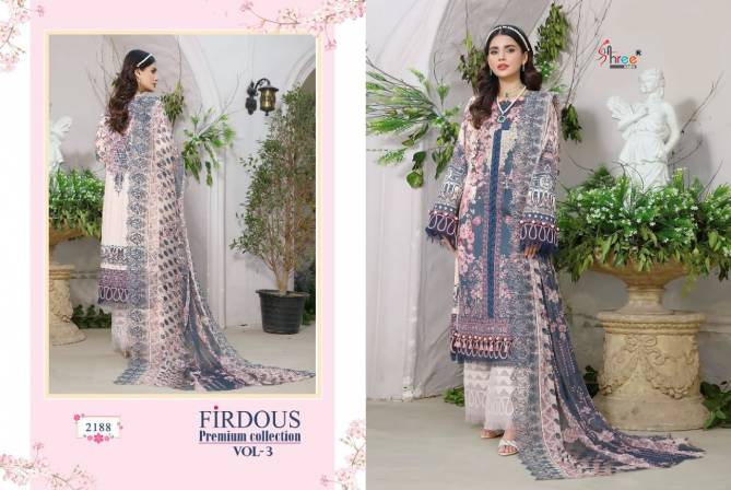Shree Firdous Premium 3 New Heavy Fancy Wear Pakistani Salwar Suits Collection